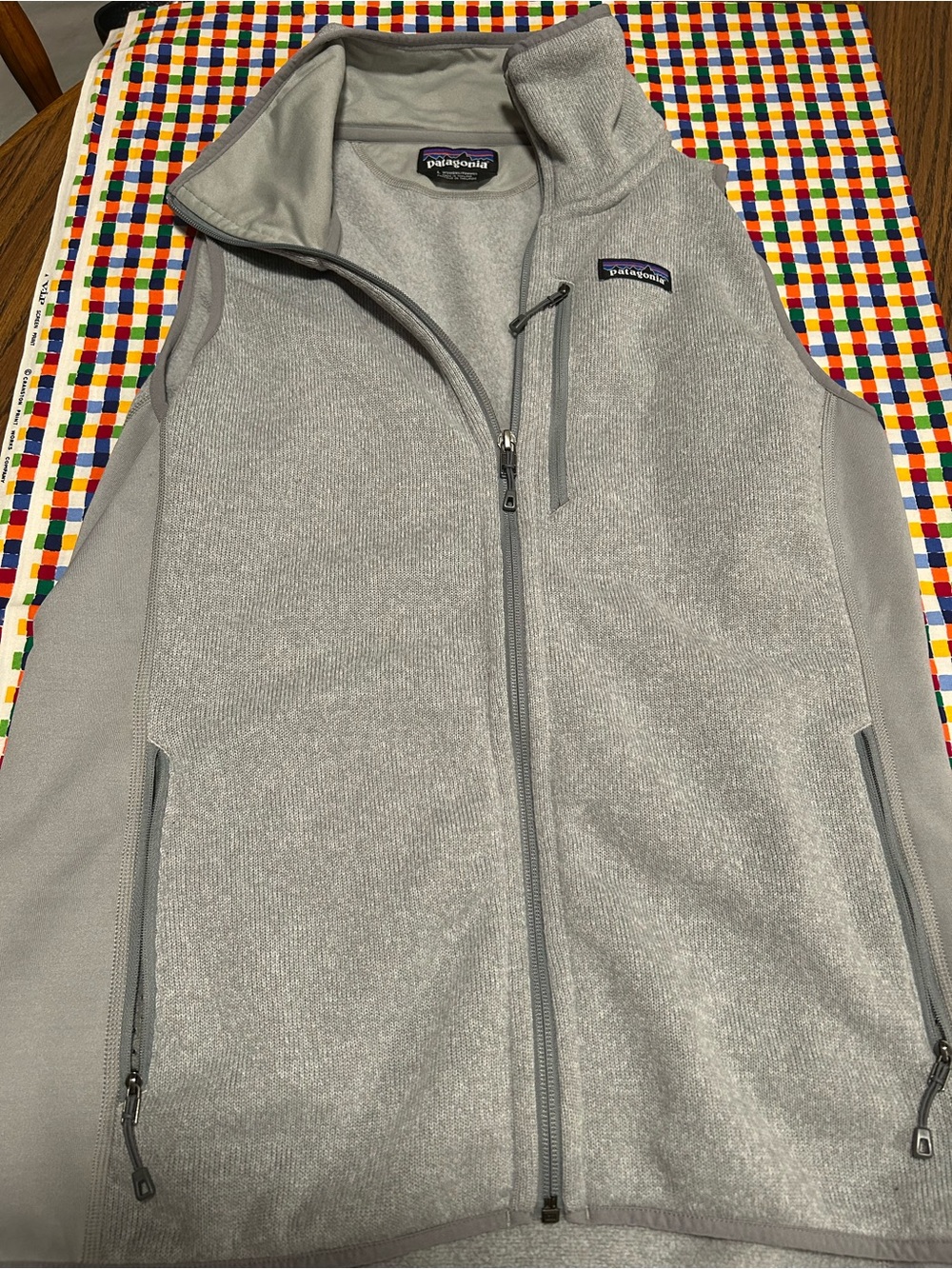 Patagonia better sweater Light Gray Full-Zip Fleece Vest L